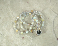 Airmed (Airmid) Prayer Bead Necklace in Flower Amazonite: Irish Celtic Goddess of Herbs and Healing