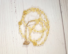 Rosmerta Prayer Bead Necklace in Honey Calcite: Gaulish Celtic Goddess of Abundance and Prosperity
