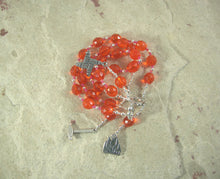 Brigid (Brighid, Brigit) Prayer Beads in Orange: Irish Celtic Goddess of Poetry, Crafts, Healing