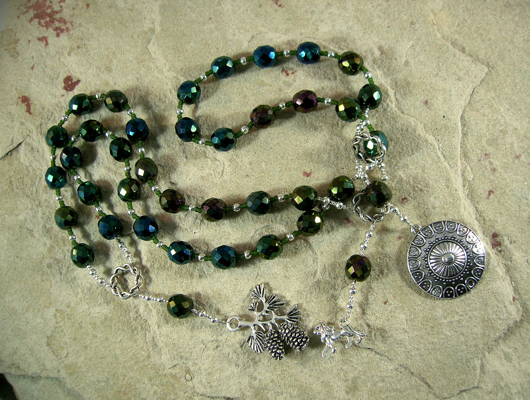 Rhea Prayer Beads: Titan Goddess of the Earth, Mother of the Greek Gods - Hearthfire Handworks 