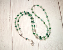 Artemis Prayer Bead Necklace in Green Stripe Agate: Greek Goddess of  the Wild, Protector of Young Women