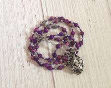 Circe Prayer Bead Necklace in Purple Imperial Jasper: Greek Goddess of Magic, Transformation