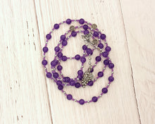 Dionysos Prayer Bead Necklace in Amethyst: Greek God of the Grape, Theater, the Mysteries
