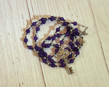 Hekate (Hecate) Prayer Bead Necklace in Amethyst: Greek Goddess of Magic, Witchcraft