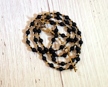 Hekate (Hecate) Prayer Bead Necklace in Golden Obsidian: Greek Goddess of Magic, Witchcraft
