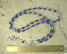 Hera Prayer Bead Necklace in Lapis Lazuli: Greek Goddess of the Heavens, Marriage and Fidelity, Queen of Olympus