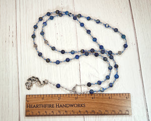 Hera Prayer Bead Necklace in Sodalite: Greek Goddess of the Heavens, Marriage and Fidelity, Queen of Olympus