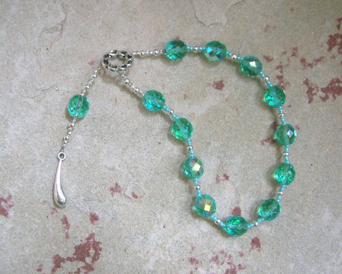 Atum Pocket Prayer Beads: Egyptian Creator God - Hearthfire Handworks 