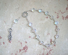 Goddess Prayer Beads with Knotwork Goddess Pendant - Hearthfire Handworks 