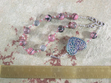 Medb (Maeve) Pocket Prayer Beads in Rhodonite: Irish Celtic Goddess of Sovereignty,  Intoxication - Hearthfire Handworks 