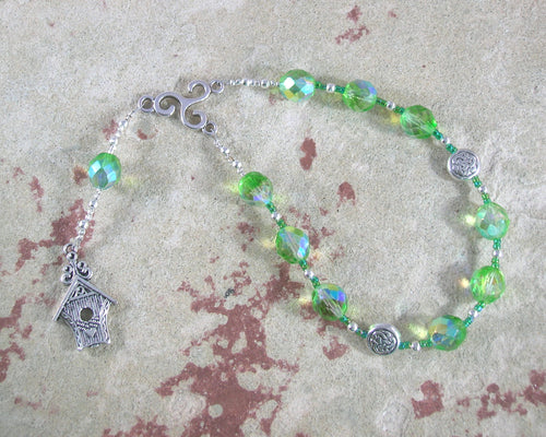 Nantosuelta Pocket Prayer Beads: Gaulish Celtic Goddess of Fertility, Abundance, and Home Arts - Hearthfire Handworks 