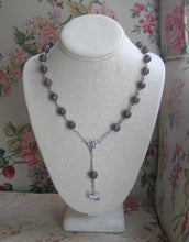 Demeter Prayer Bead Necklace in Brown Snowflake Obsidian: Greek Goddess of Grain, the Harvest - Hearthfire Handworks 