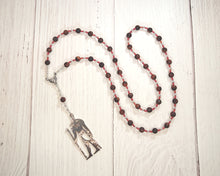 Set Prayer Bead Necklace in Red Tiger Eye: Egyptian God of Change, Chaos, Battle