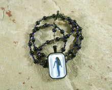 Nuit Prayer Bead Necklace in Blue Goldstone: Egyptian Goddess of the Sky and Stars - Hearthfire Handworks 