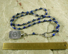 Thoth Prayer Bead Necklace in Lapis Lazuli: Egyptian God of Wisdom and Learning, Language and Communication - Hearthfire Handworks 