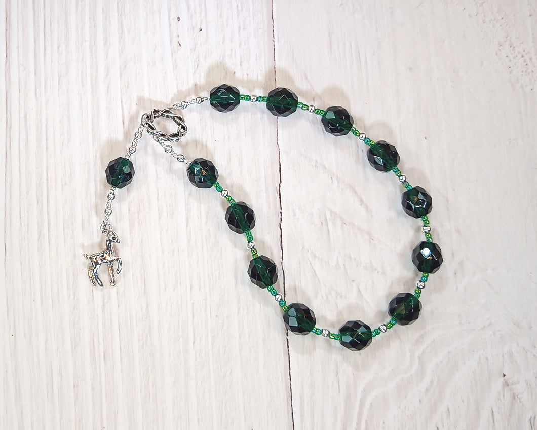 Artemis Pocket Prayer Beads with Deer: Greek Goddess of  the Wild, Protector of Young Women