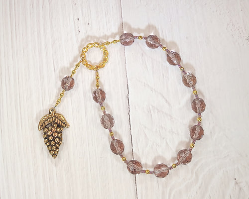 Dionysos (Dionysus, Bacchus) Pocket Prayer Beads: Greek God of Wine, Theater, Ecstasy