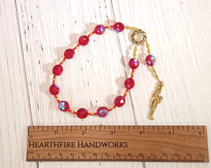 Hathor (Hethert) Pocket Prayer Beads: Egyptian Goddess of Love, Joy and Beauty