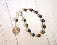 Hekate (Hecate) Pocket Prayer Beads with Hecate's Wheel: Greek Goddess of Magic and Witchcraft