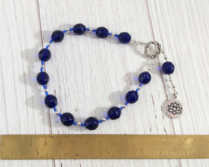 Hera Pocket Prayer Beads with Lotus: Greek Goddess of the Sky, Marriage, Queen of Olympu