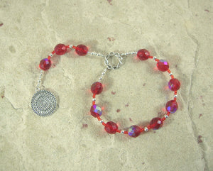 Hlin Pocket Prayer Beads: Norse Protector Goddess, Companion of Frigga