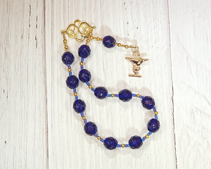 Hygeia (Hygieia) Pocket Prayer Beads with Bowl of Hygeia: Greek Goddess of Health and Healing