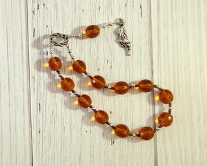 Mafdet Pocket Prayer Beads: Egyptian Goddess of Law and Justice, Protector from Poison