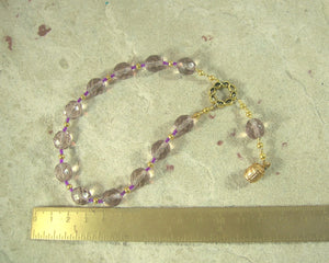Methe Pocket Prayer Beads: Greek Goddess of Intoxication and Drunkenness