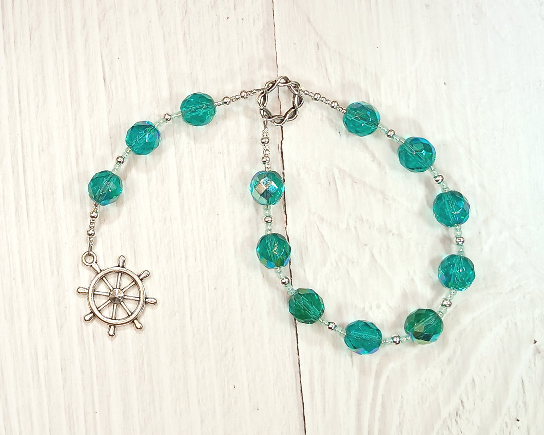 Nehalennia Pocket Prayer Beads: Celtic/Germanic Goddess of Prosperity and Trade