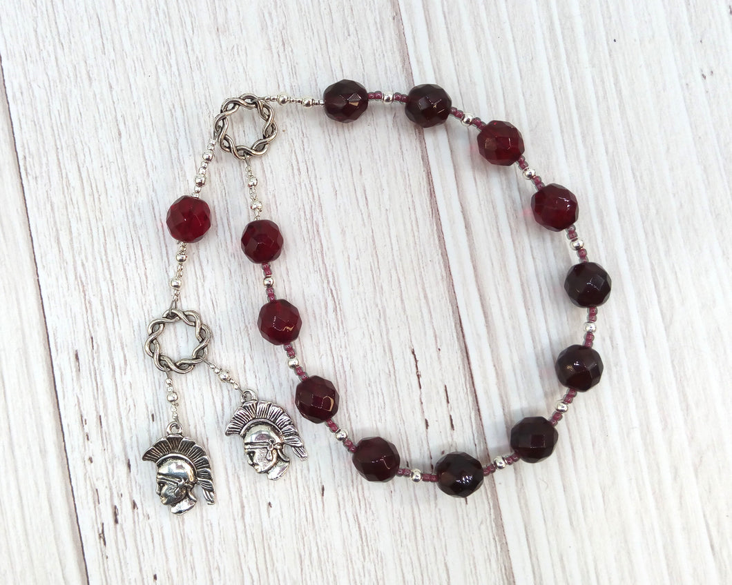 Phobos and Deimos Pocket Prayer Beads: Greek Gods of Fear and Terror, Sons of Aphrodite & Ares