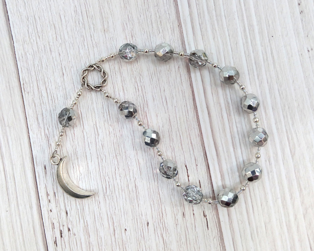 Selene Pocket Prayer Beads: Greek Goddess of the Moon