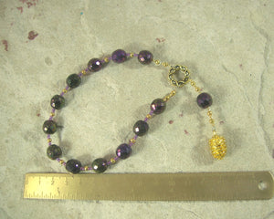 Semele (Thyone) Pocket Prayer Beads: Greek Goddess of Dionysiac Ecstasy and Frenzy