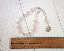 Aphrodite Prayer Bead Bracelet in Rose Quartz: Greek Goddess of Love and Beauty