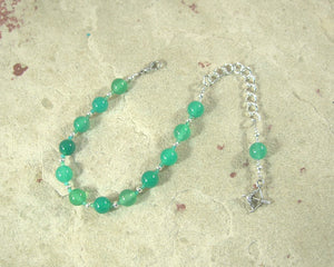 Artemis Prayer Bead Bracelet in Green Agate: Greek Goddess of  the Wild, Protector of Young Women