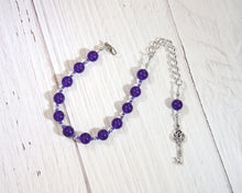 Hekate Prayer Bead Bracelet in Amethyst: Greek Goddess of Magic and Witchcraft