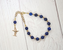 Hygeia Prayer Bead Bracelet in Lapis Lazuli: Greek Goddess of Health and Healing