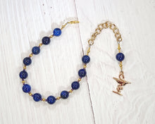 Hygeia Prayer Bead Bracelet in Lapis Lazuli: Greek Goddess of Health and Healing