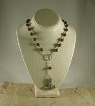 Thor Prayer Bead Necklace in Red Tiger Eye:  Norse God of Thunder, Protector of Humanity - Hearthfire Handworks 