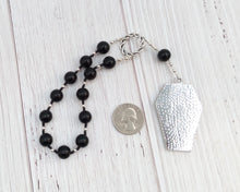 Anubis Pocket Prayer Beads in Black Onyx: Egyptian God of the Underworld, Guardian of the Dead