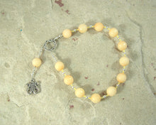 Apollo Pocket Prayer Beads in Apricot Quartz: Greek God of Music and the Arts, Health and Healing