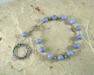 Apollo Pocket Prayer Beads in Celestite: Greek God of Music and the Arts, Health and Healing - Hearthfire Handworks 