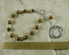 Apollo Pocket Prayer Beads in Tiger Eye: Greek God of Music and the Arts, Health and Healing - Hearthfire Handworks 