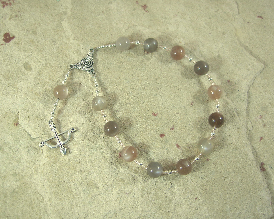 Artemis Pocket Prayer Beads in Moonstone: Greek Goddess of  the Wild, Protector of Young Women