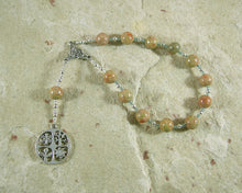 Demeter Pocket Prayer Beads in Unakite: Greek Goddess of Grain, the Harvest, the Seasons - Hearthfire Handworks 