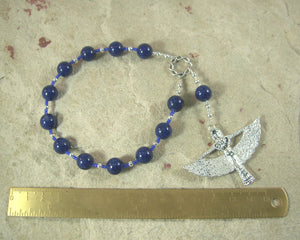 Isis (Aset) Pocket Prayer Beads in Lapis Lazuli: Egyptian Goddess of Magic, Wisdom, Motherhood