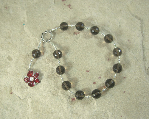 Morpheus Pocket Prayer Beads in Smoky Quartz: Greek God of Dreams