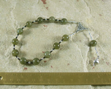 Persephone Pocket Prayer Beads in Labradorite: Greek Goddess of Spring, Death - Hearthfire Handworks 