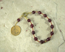 Set Pocket Prayer Beads in Garnet: Egyptian God of Change, Chaos, Battle