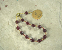 Set Pocket Prayer Beads in Garnet: Egyptian God of Change, Chaos, Battle