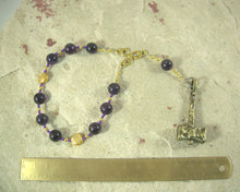 Sucellus Pocket Prayer Beads in Amethyst: Gaulish Celtic God of Fertility, Agriculture and Wine